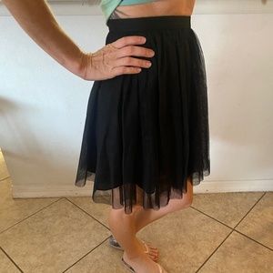 Black Tulle Skirt